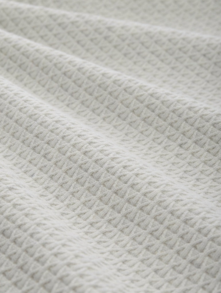 Structured Crew Neck - Lichtgrijs