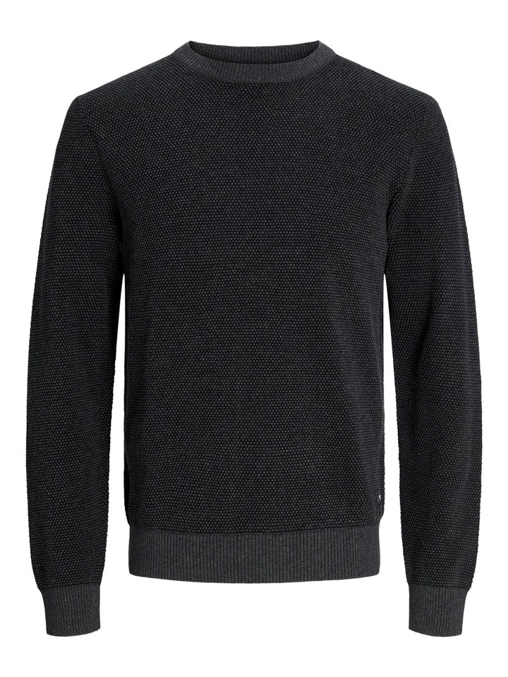 Jjeglobe Knit Crew Neck Noos - Antraciet