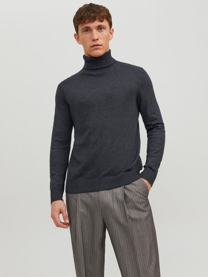 Jjeemil Knit Roll Neck Noos. . . - Antraciet