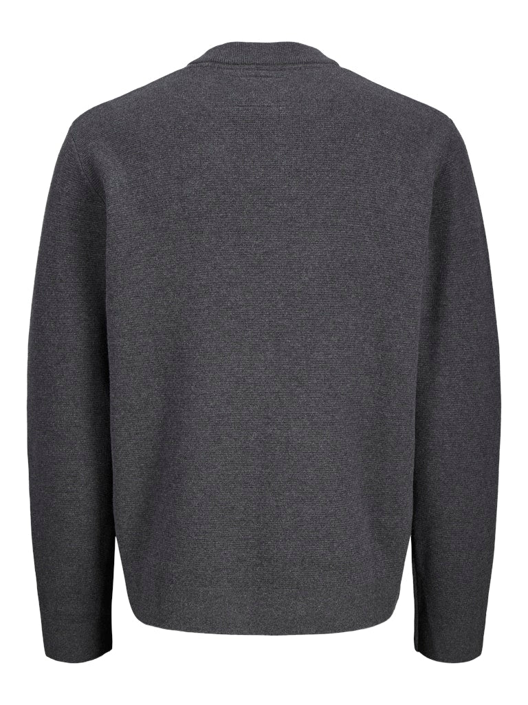 Jprblamilano Stitch Knit Crew Neck Sn - Antraciet