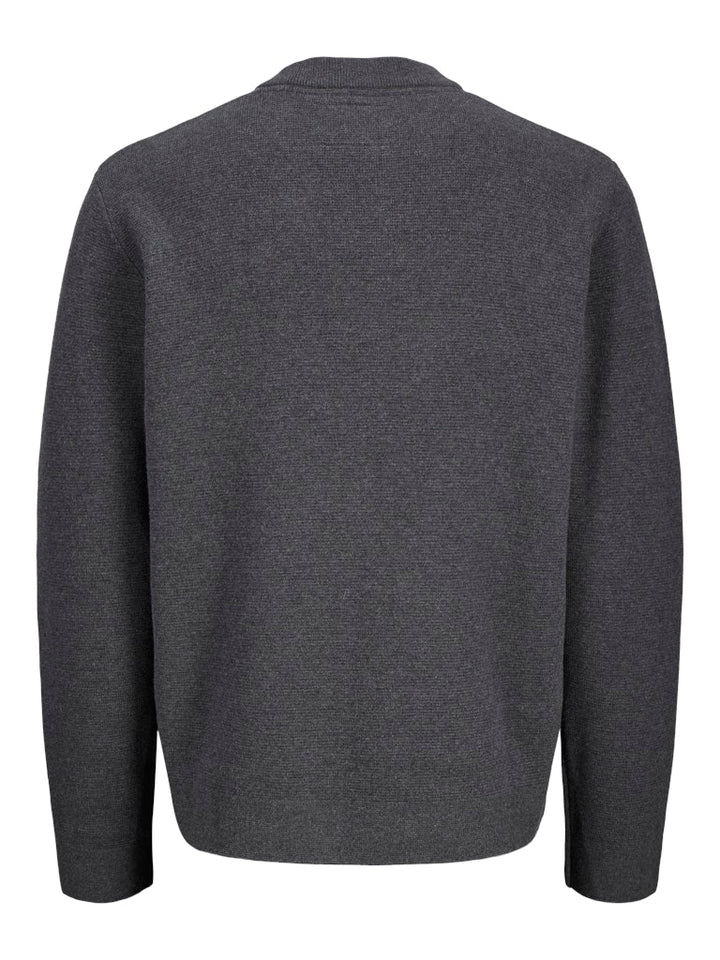 Jprblamilano Stitch Knit Crew Neck Sn - Antraciet