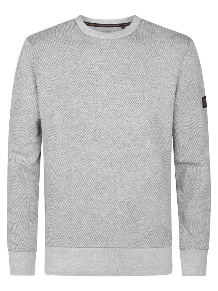 Men Sweater Round Neck - Grijs Melee