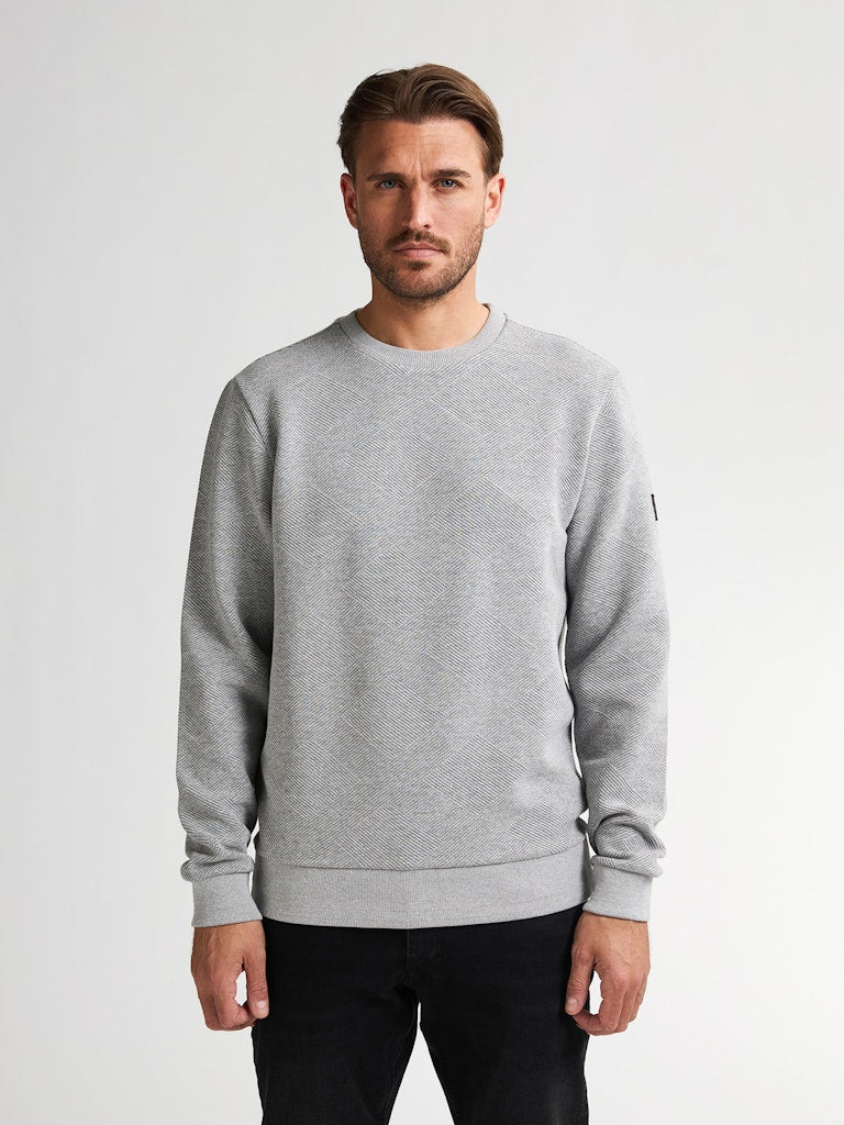 Men Sweater Round Neck - Grijs Melee