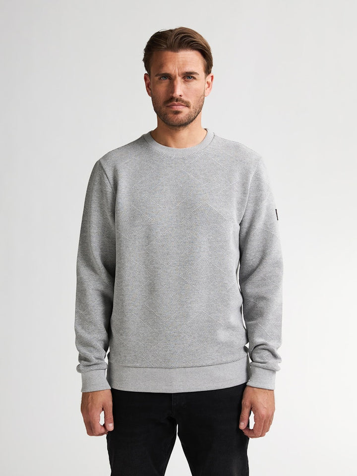Men Sweater Round Neck - Grijs Melee