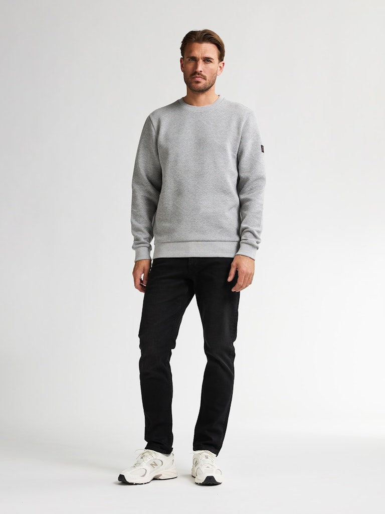 Men Sweater Round Neck - Grijs Melee