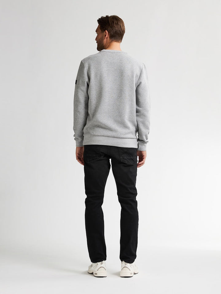 Men Sweater Round Neck - Grijs Melee