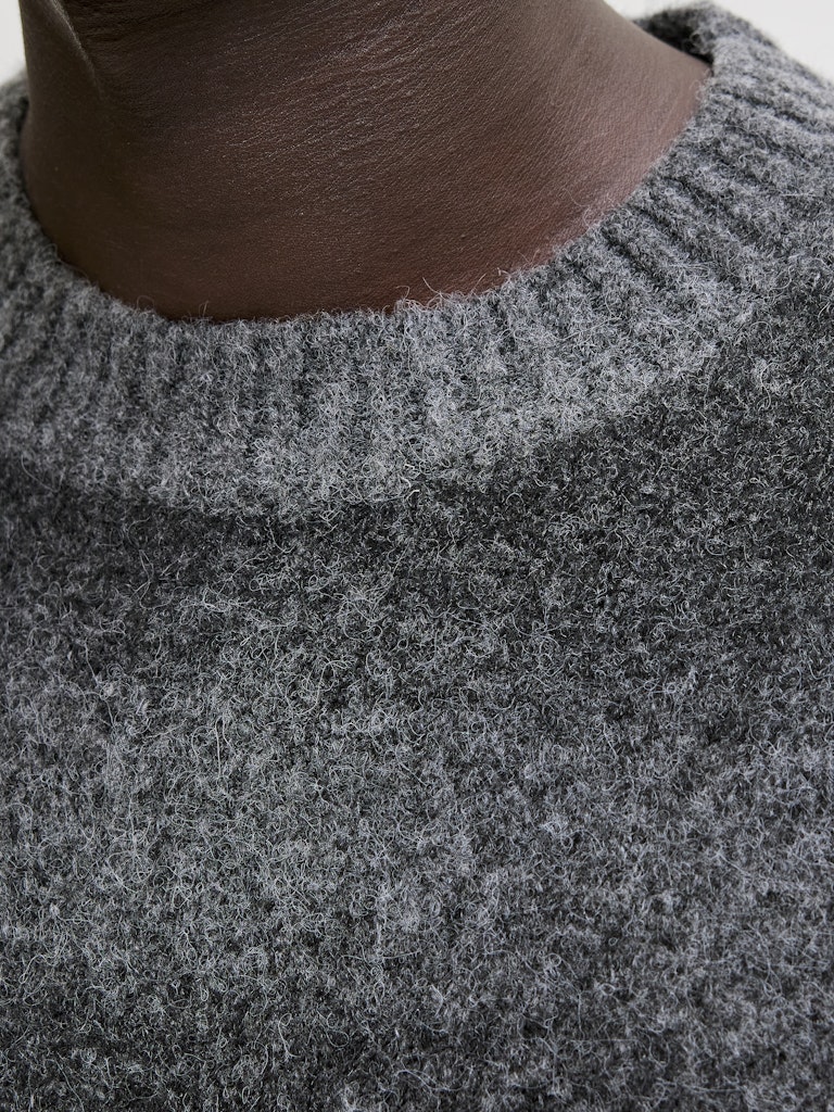 Jprblutyler Knit Striped Crew Neck - Grijs Dessin