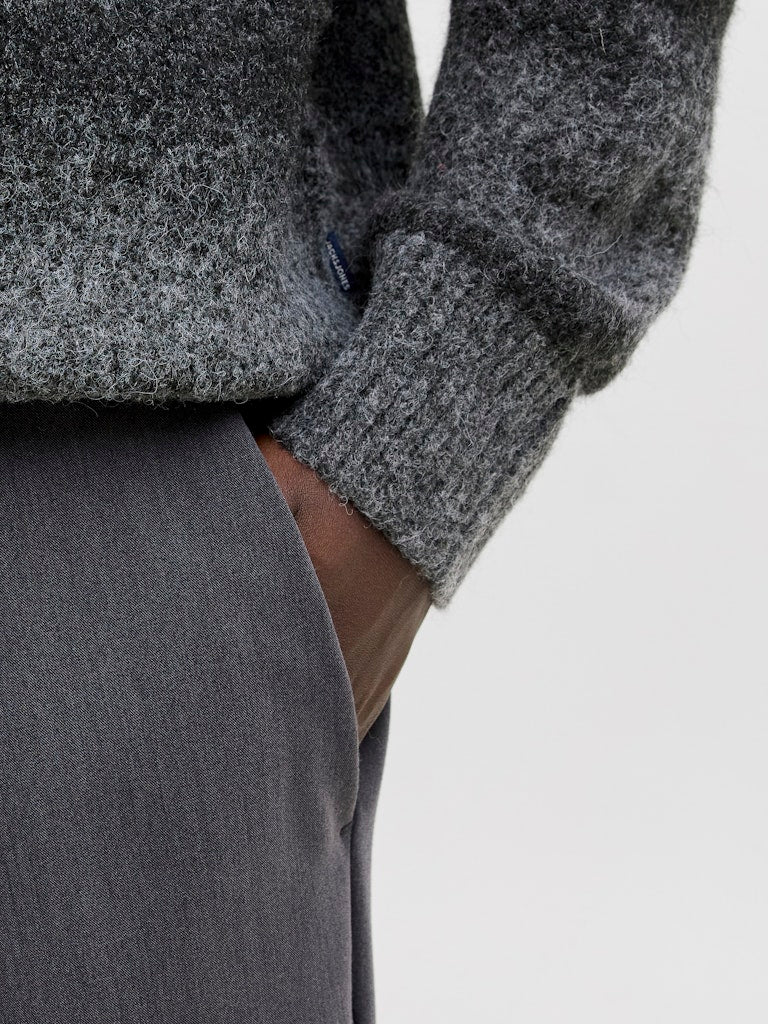 Jprblutyler Knit Striped Crew Neck - Grijs Dessin