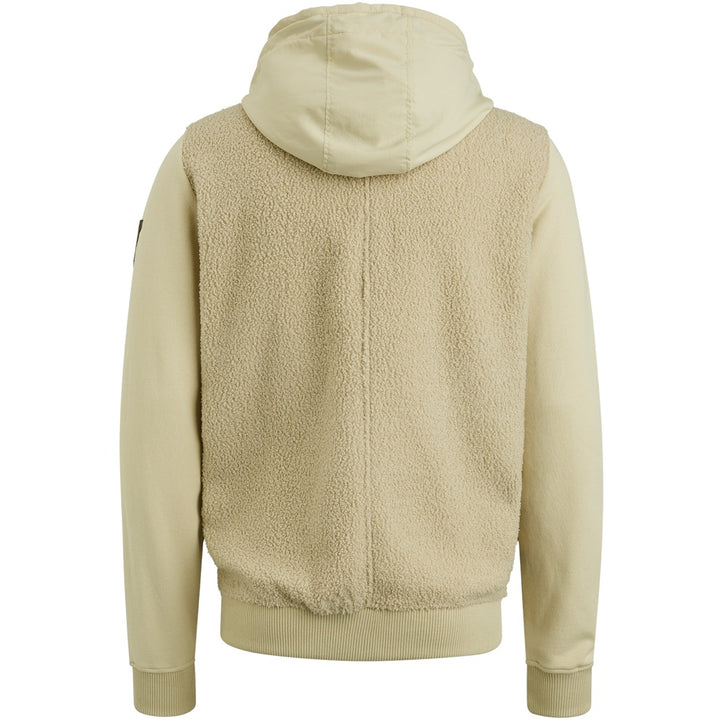 Hooded Jacket Teddy Sweat Mix - Off-white