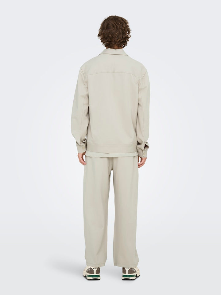 Onsjakes 0339 Zip Overshirt - Beige