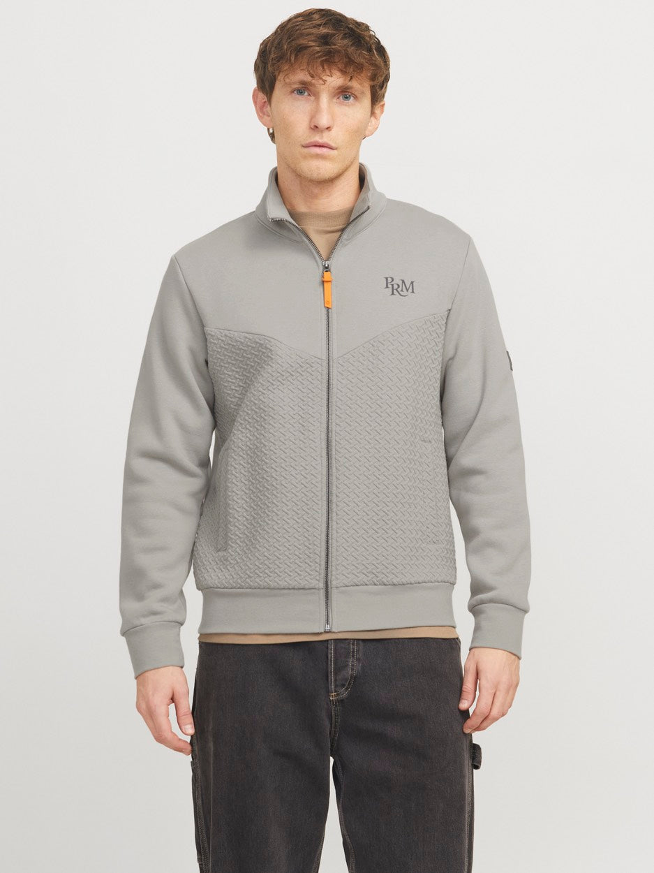 Jprblufrankie Sweat Zip High Neck - Oud Groen