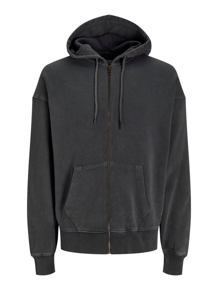 Jjecharge Faded Sweat Zip Hood Noos - Rafblauw