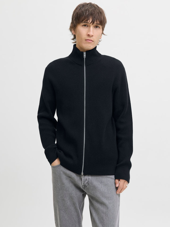 Jjeperfect Knit Zip Cardigan Sn - Navy