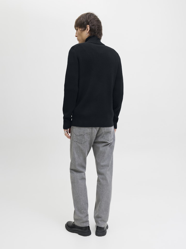 Jjeperfect Knit Zip Cardigan Sn - Navy