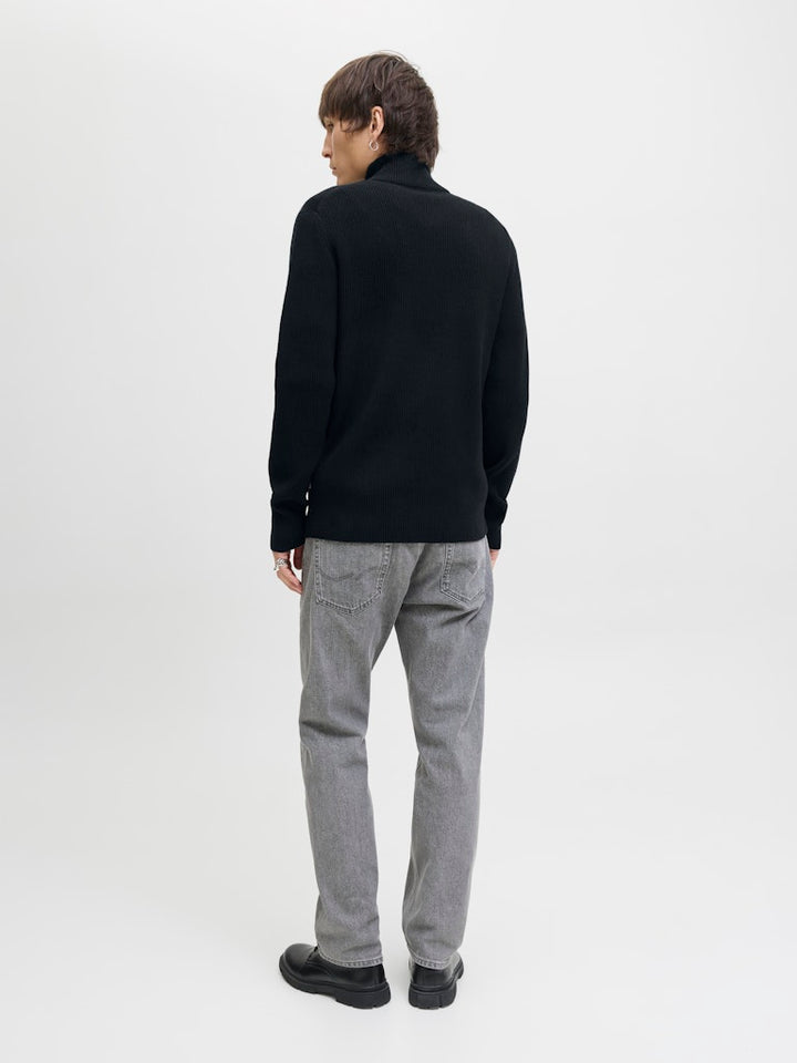 Jjeperfect Knit Zip Cardigan Sn - Navy