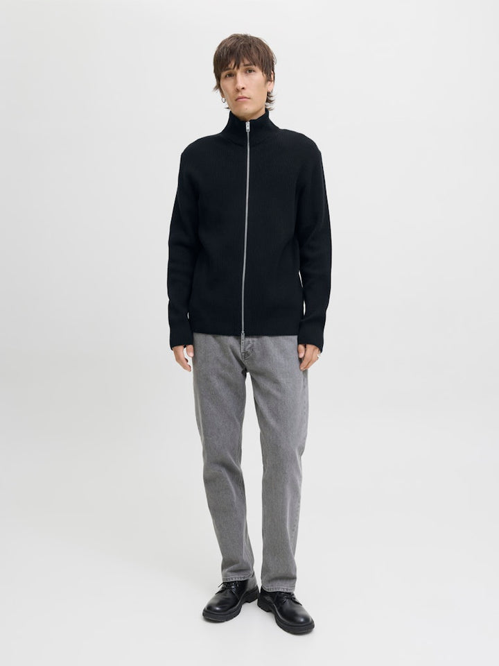 Jjeperfect Knit Zip Cardigan Sn - Navy