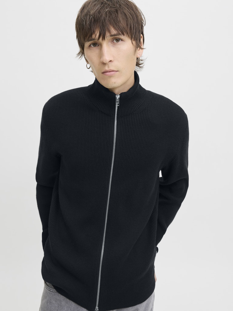 Jjeperfect Knit Zip Cardigan Sn - Navy