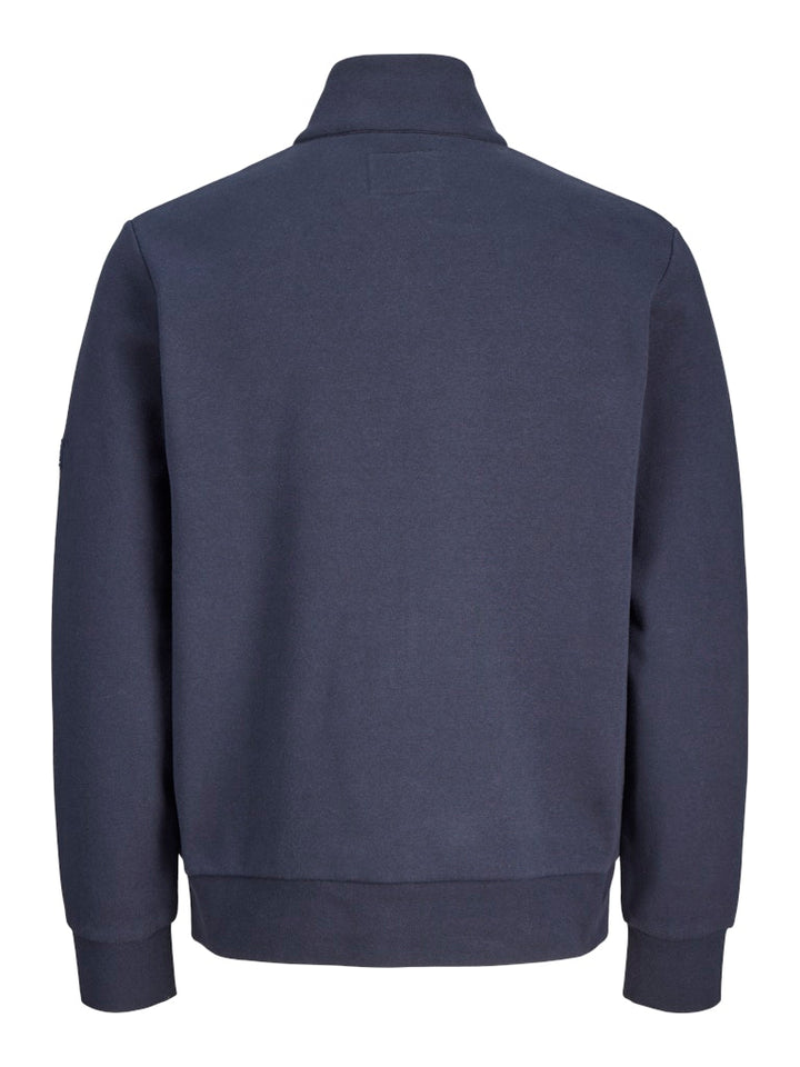 Jprblufrankie Sweat Zip High Neck - Navy