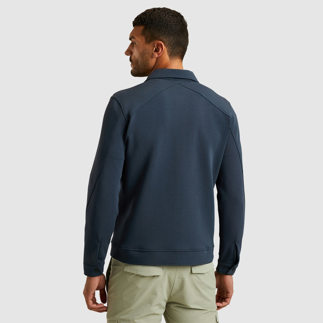 Zip Jacket Interlock Sweat - Navy