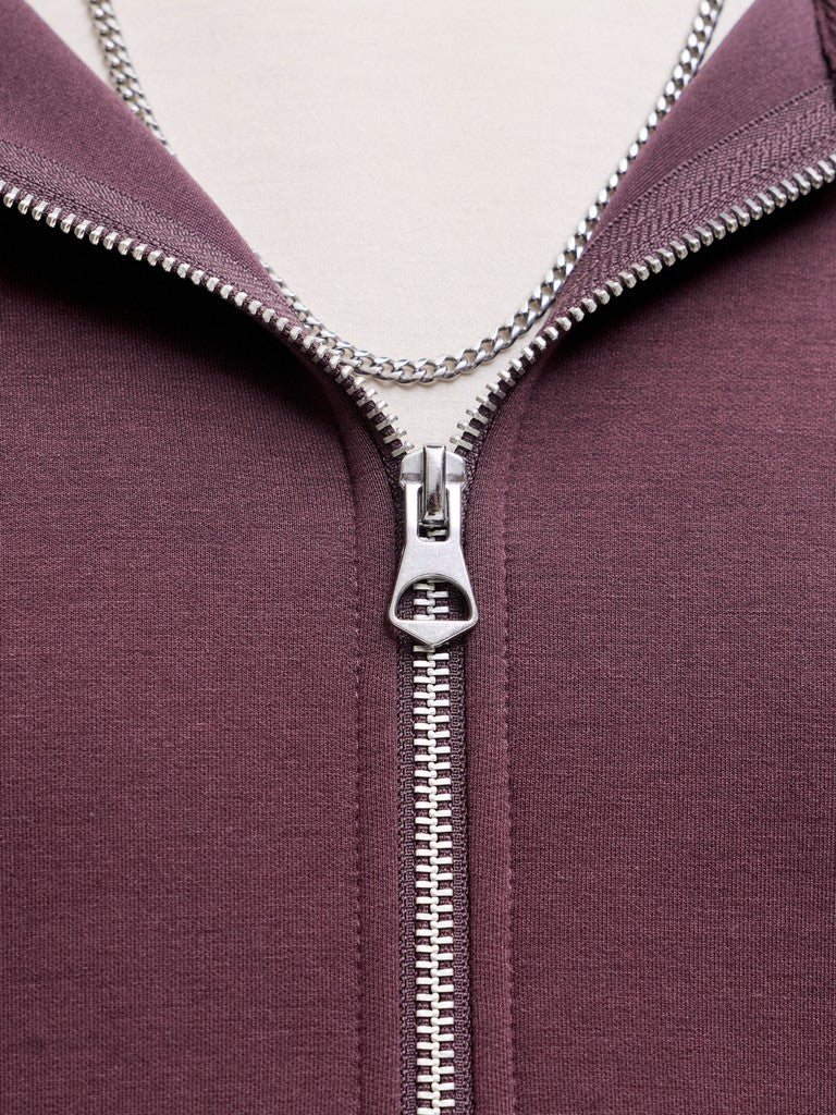Jcolegacy Sweat Scuba Zip Hood Noos - Steenrood