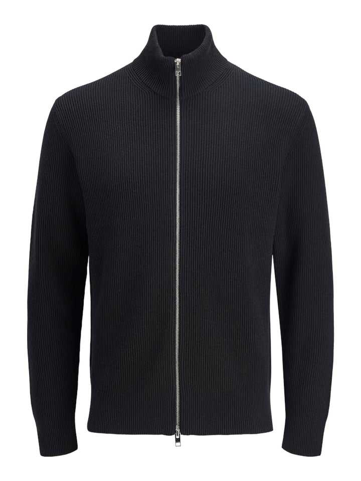 Jjeperfect Knit Zip Cardigan Sn - Zwart