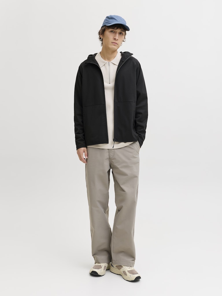 Jjebase Sweat Zip Hoodie - Zwart