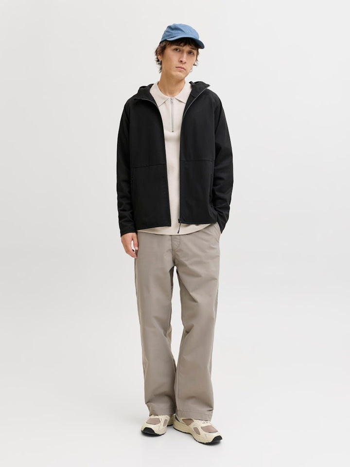 Jjebase Sweat Zip Hoodie - Zwart