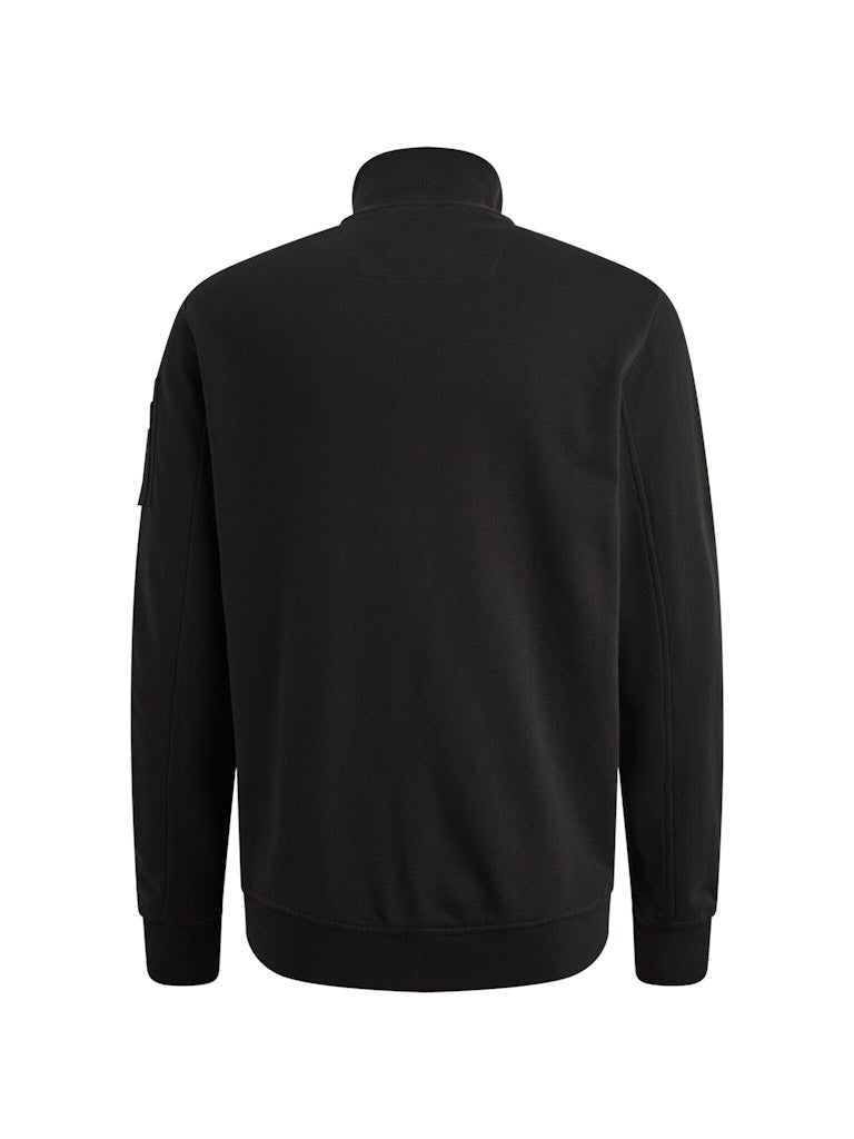 Zip Jacket Jacquard Structure - Antraciet