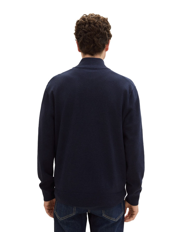 Cosy Stucture Knitted Jeacket - Navy