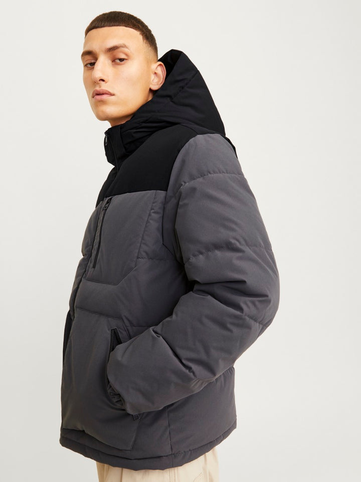 Jjeotto Puffer Jacket Sn - Donkergroen