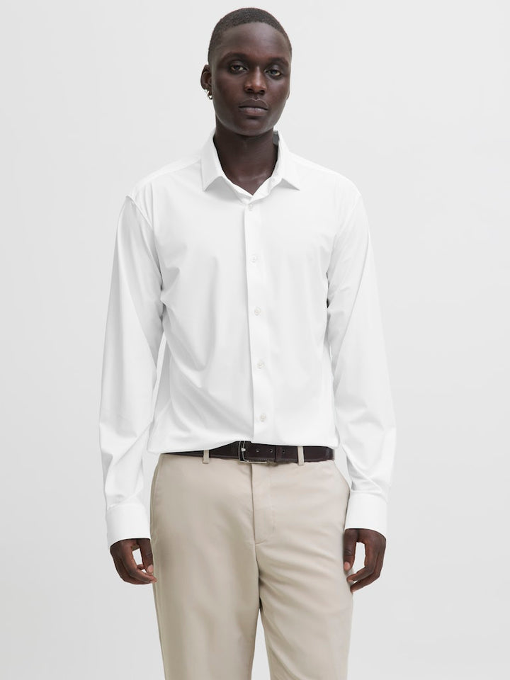 Jprblaactive Stretch Ls Shirt Ln - Wit
