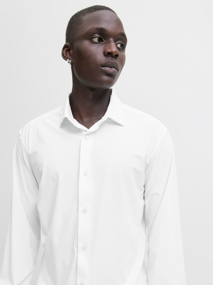 Jprblaactive Stretch Ls Shirt Ln - Wit