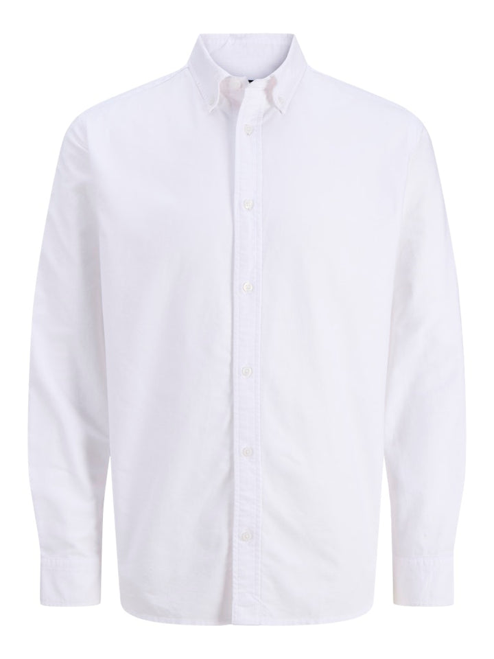 Jprbluharvey Oxford L/s Shirt Sn - Off-white