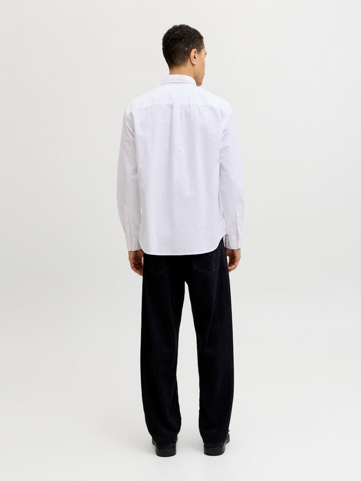 Jprbluharvey Oxford L/s Shirt Sn - Off-white