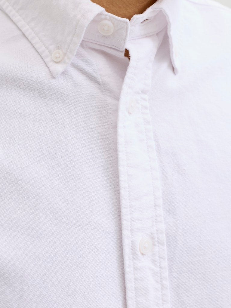 Jprbluharvey Oxford L/s Shirt Sn - Off-white