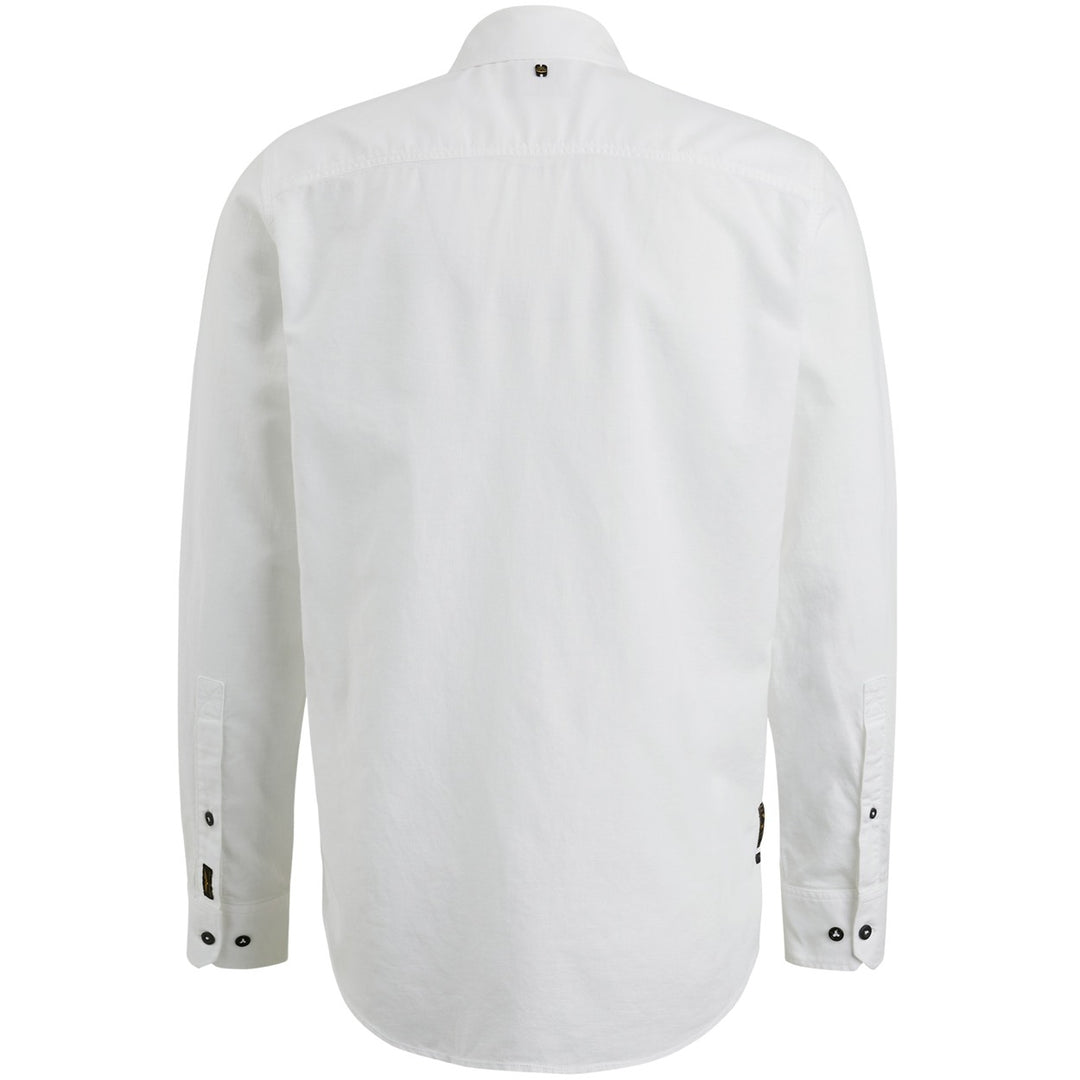 Long Sleeve Shirt Ctn/linen - Off-white