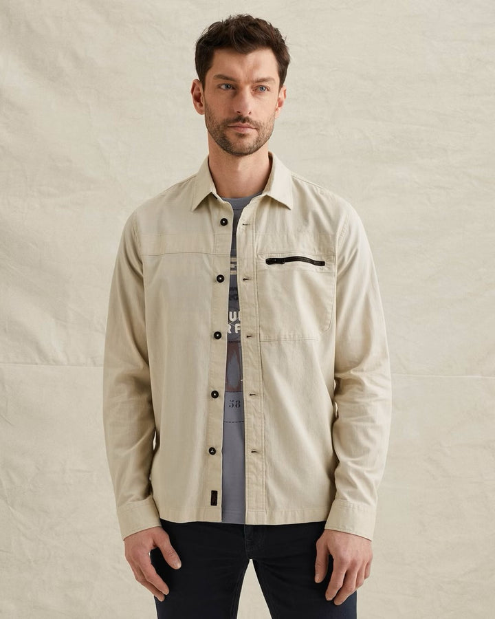 Long Sleeve Shirt Fine Dobby - Ecru