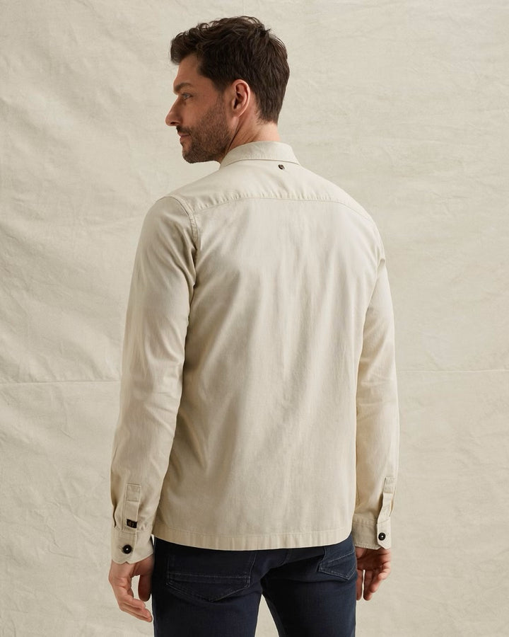 Long Sleeve Shirt Fine Dobby - Ecru