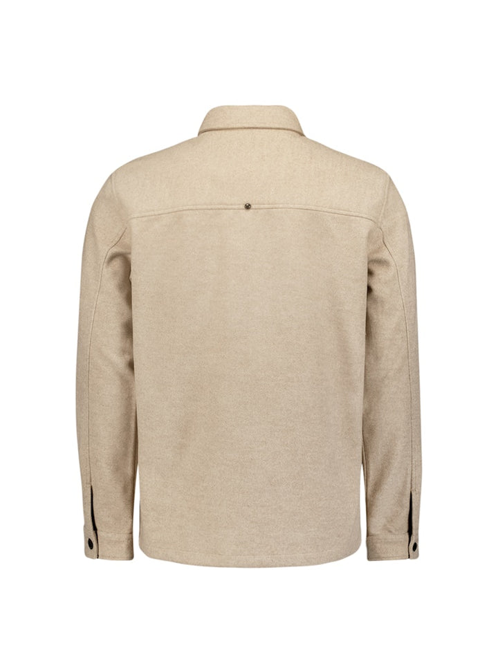 Overshirt Button Closure Melange - Zand
