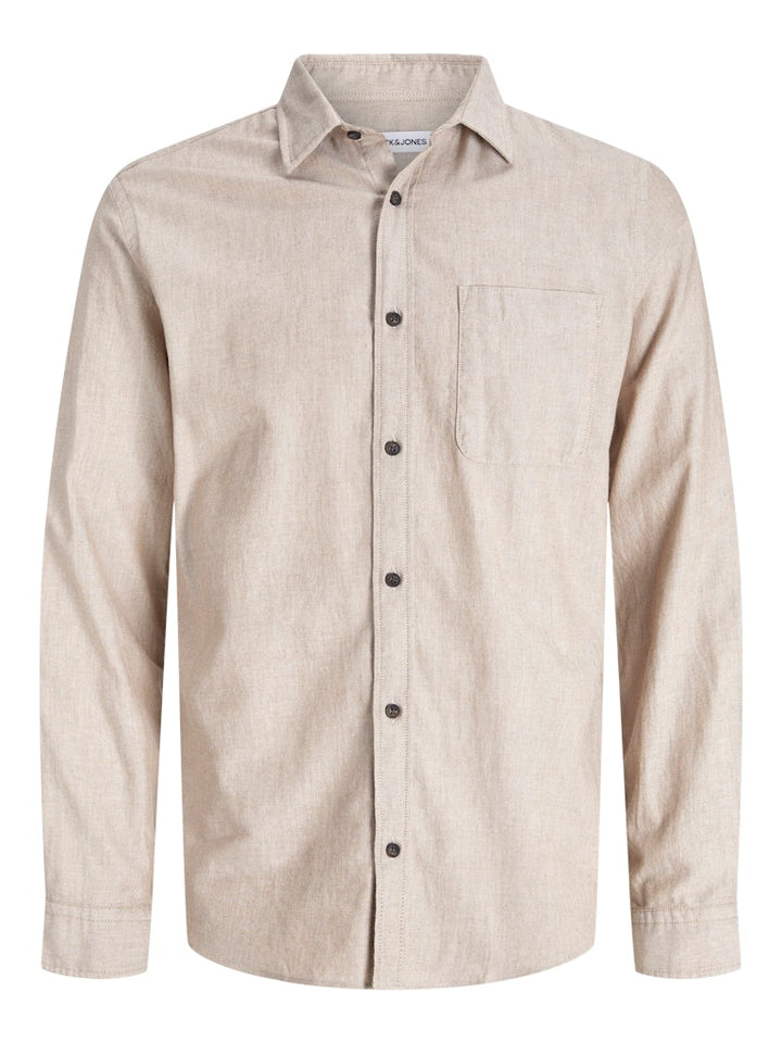 Jjeclassic Melange Shirt L/s Noos - Zand