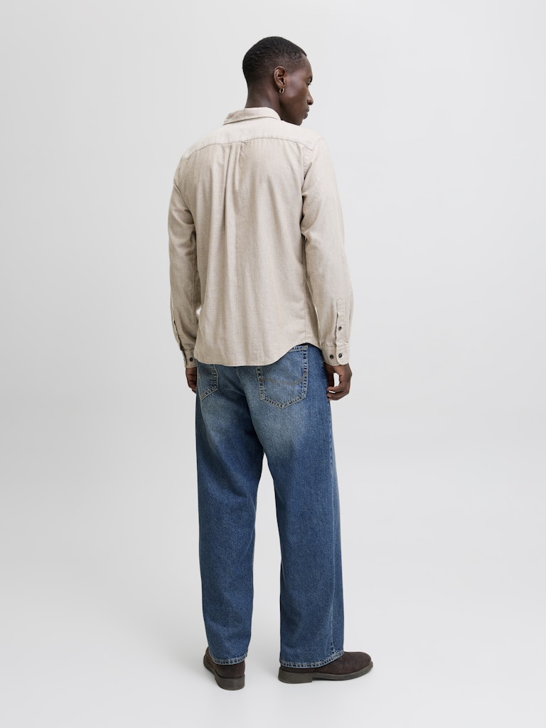 Jjeclassic Melange Shirt L/s Noos - Zand