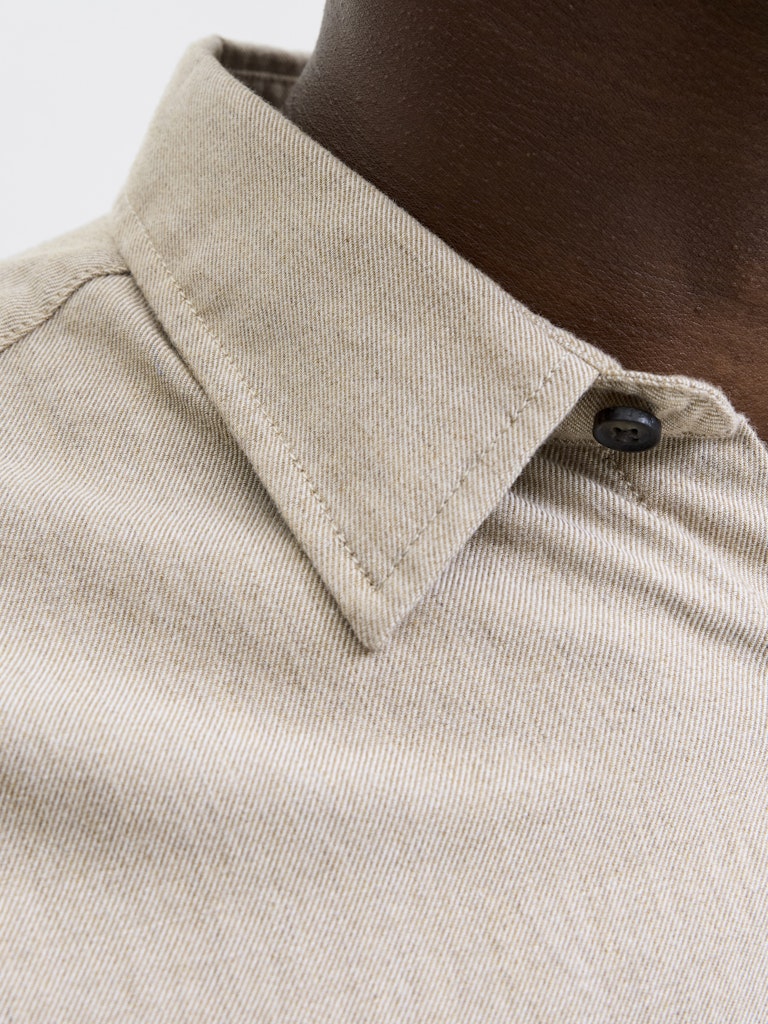 Jjeclassic Melange Shirt L/s Noos - Zand