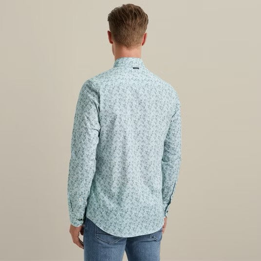 Long Sleeve Shirt Print On Poplin - Zand