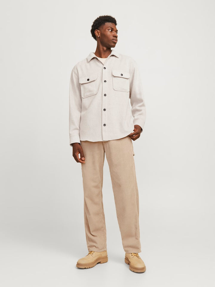Jjebradley Ollie Overshirt Ls Noos - Beige