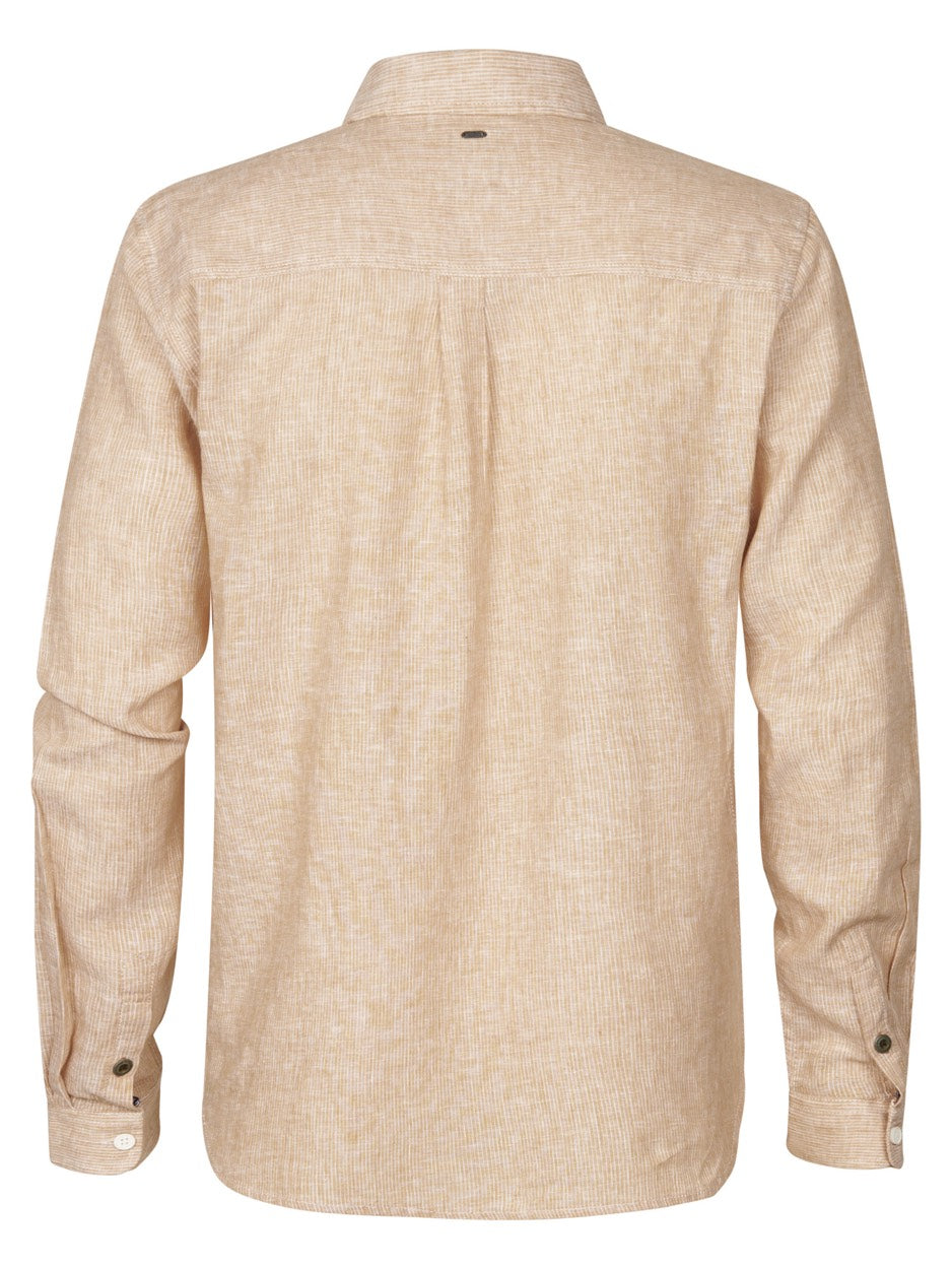 Men Shirt Long Sleeve Uni - Zand Dessin