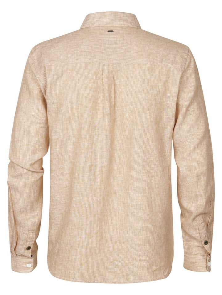 Men Shirt Long Sleeve Uni - Zand Dessin