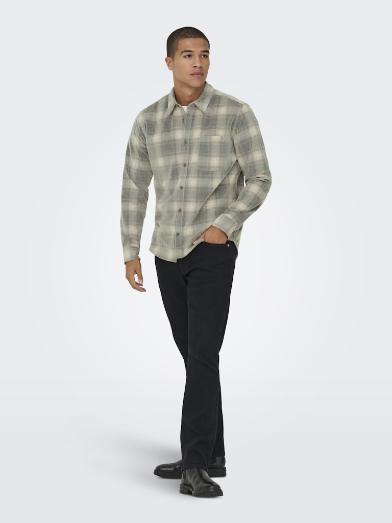 Onswilliam Cord Ls Shirt - Zand Dessin