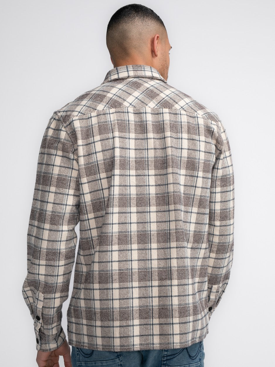 Shirt Long Sleeve - Ecru Dessin