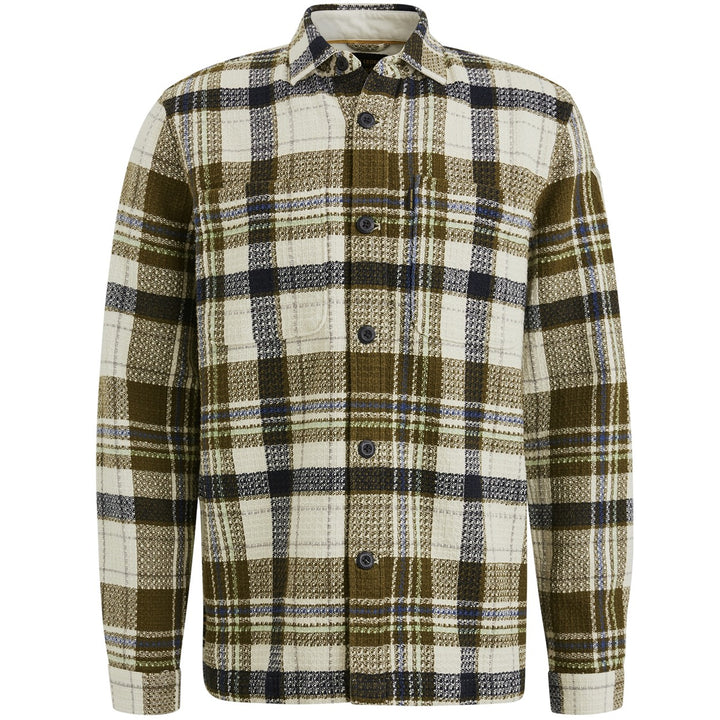 Long Sleeve Shirt Dobby Mattweave - Ecru Dessin