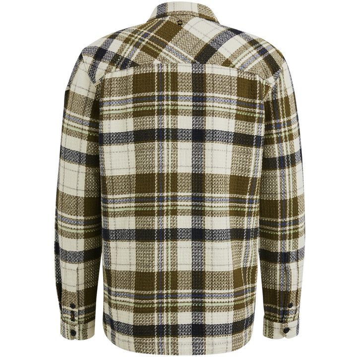 Long Sleeve Shirt Dobby Mattweave - Ecru Dessin